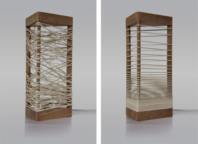 Delta Lamp: A Customizable Light Made from Rubber Bands Delta Lamp: A Customizable Light Made from Rubber Bands rubber bands lighting