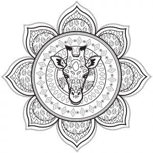 Dessin Kawaii: Coloriage A Imprimer De Mandala Gratuit