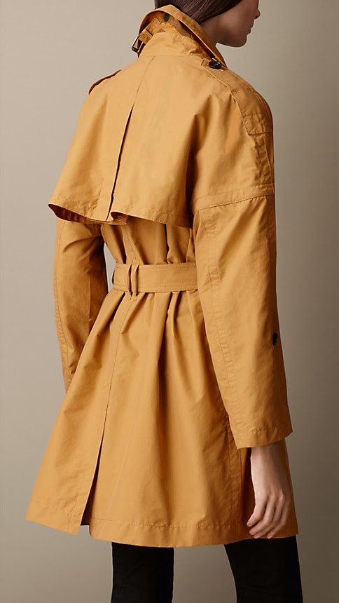 Togetherthetwo: Long Dolman Sleeve Trench Coat - Burberry