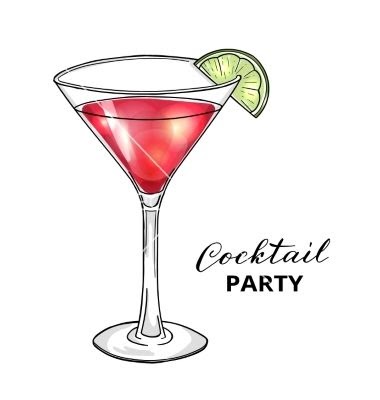 Cocktail Glass Drawing Vector - Dormir Wallpaper