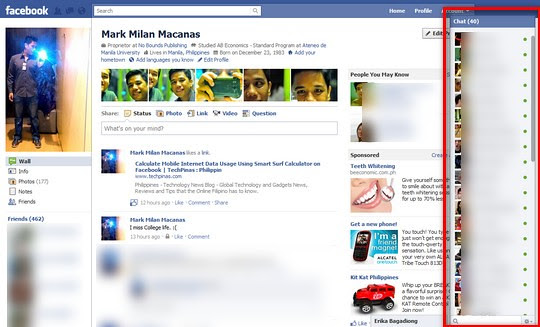 old facebook chat