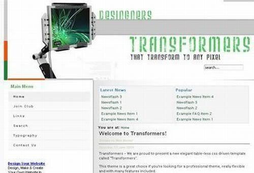 Joomla Web Hosting Company Web2.0 Theme Template