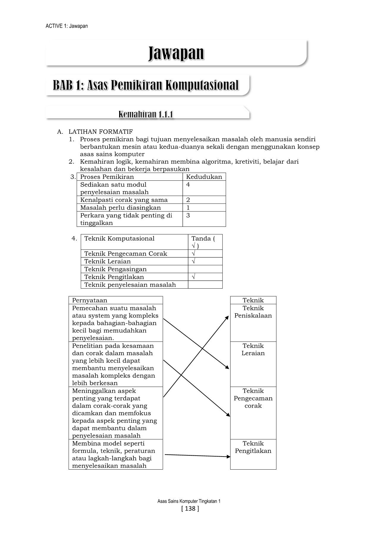 Contoh Soalan Dan Jawapan Sains Komputer Tingkatan 4