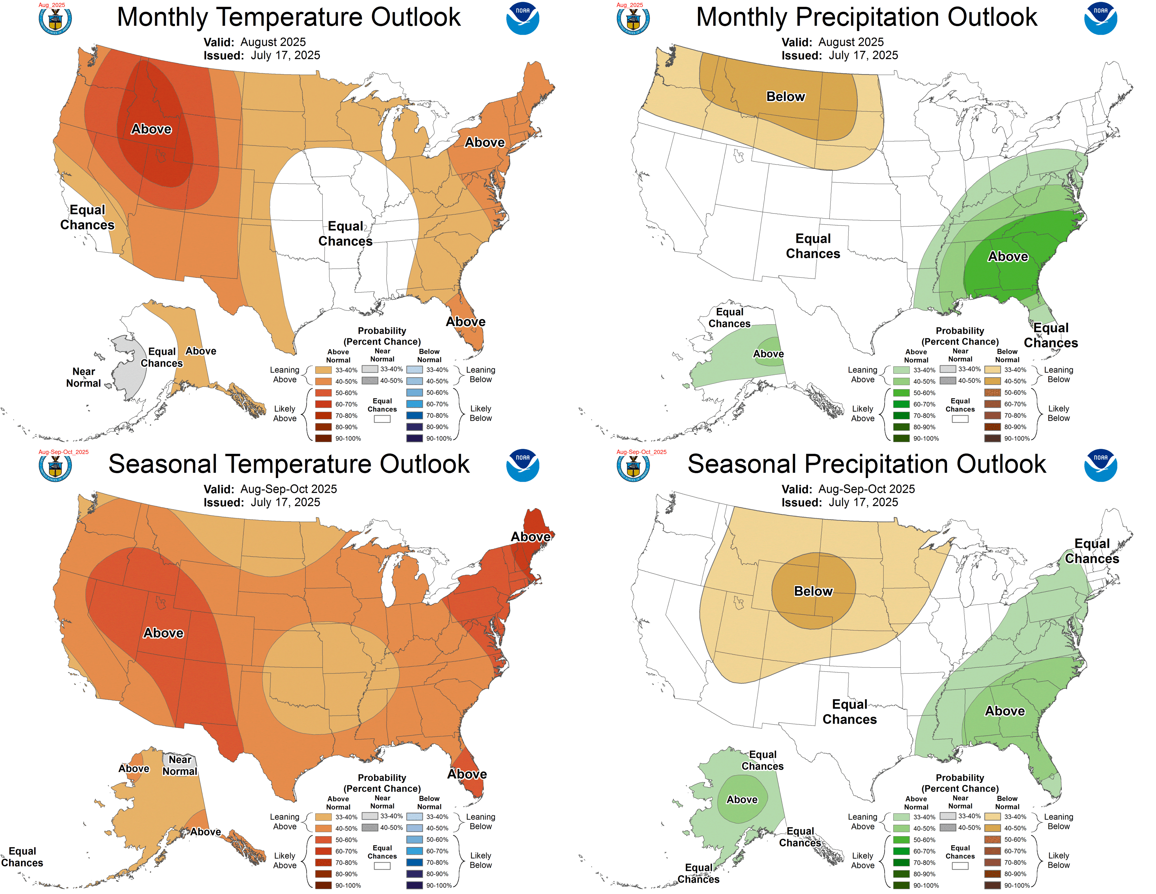 Monthly and Seasonal Outlook