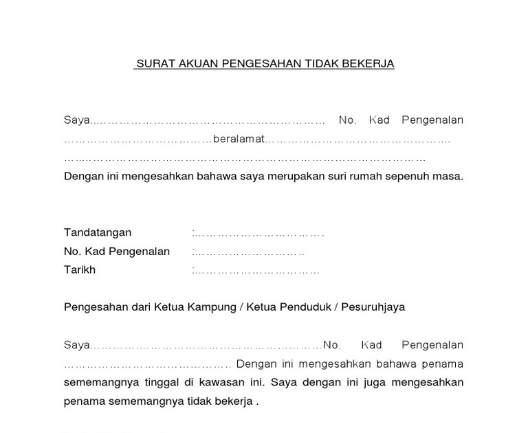 Surat Akuan Sumpah Rumawip / Contoh surat akuan sumpah untuk dokumen