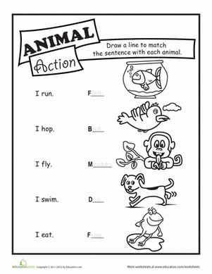 Action Verbs Worksheet For Grade 1 Pdf - SHAZWANYHAMID
