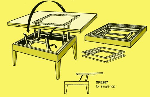 towo: Diy hinged coffee table