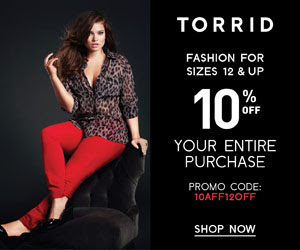 Save 10% at Torrid.com