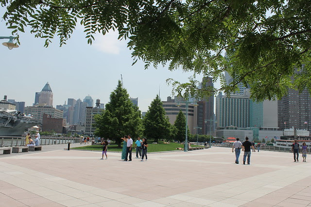 Hudson River Park, next to the Intrepid