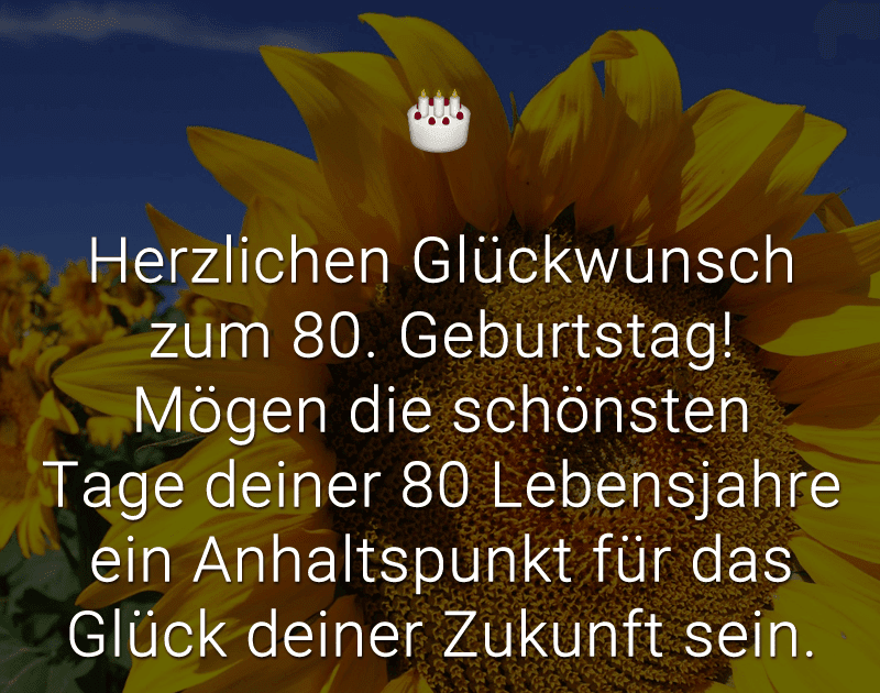 Geburtstag 80 Jahre Spruch DE Spruch