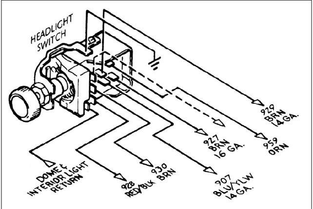 Headlight Switch Wiring Diagram - OURFMAILYCORNER