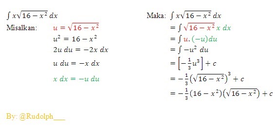 Contoh Soal Pilihan Ganda Integral Dan Pembahasan Kelas 11 - Contoh