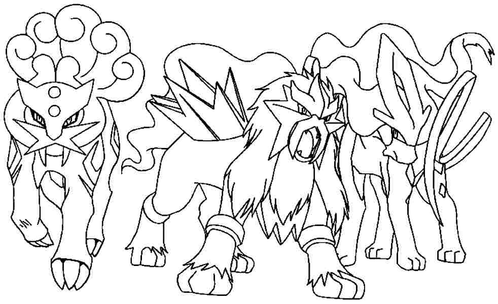 23+ Pokemon Coloring Pages Legendary Dogs, Important Ideas!