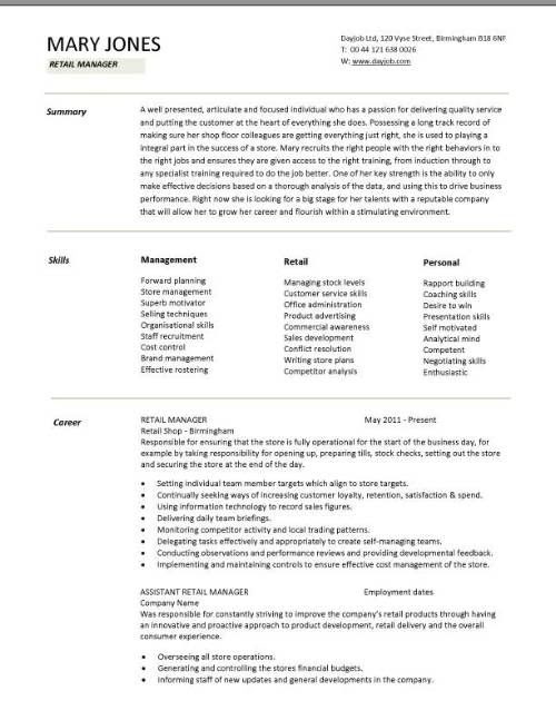 Liquor Store Owner Resume