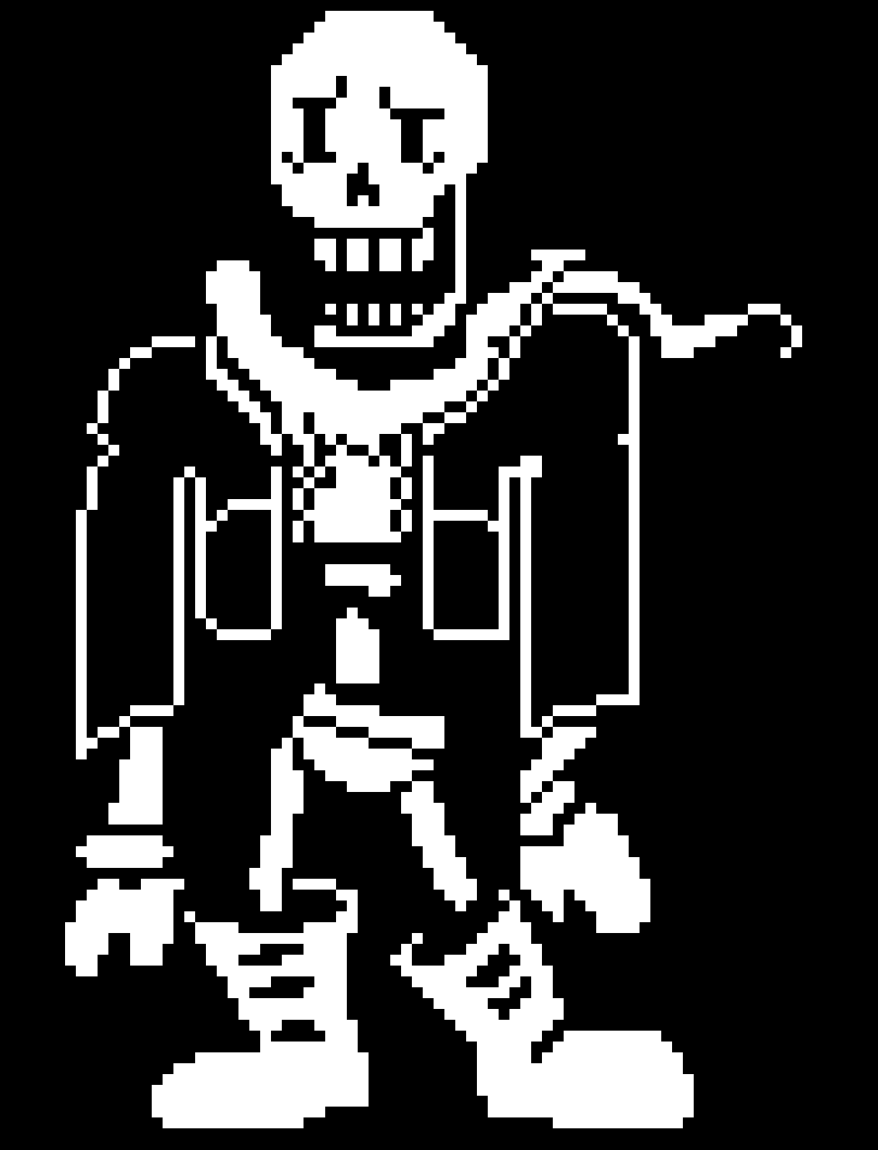 Pixel Art Disbelief Papyrus Phase 4 - Img-groin