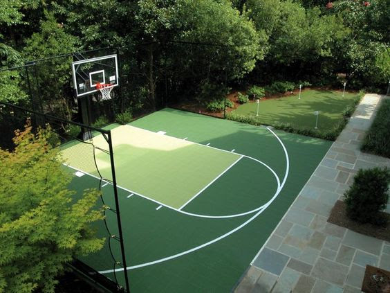 backyard basketball court ideas 8