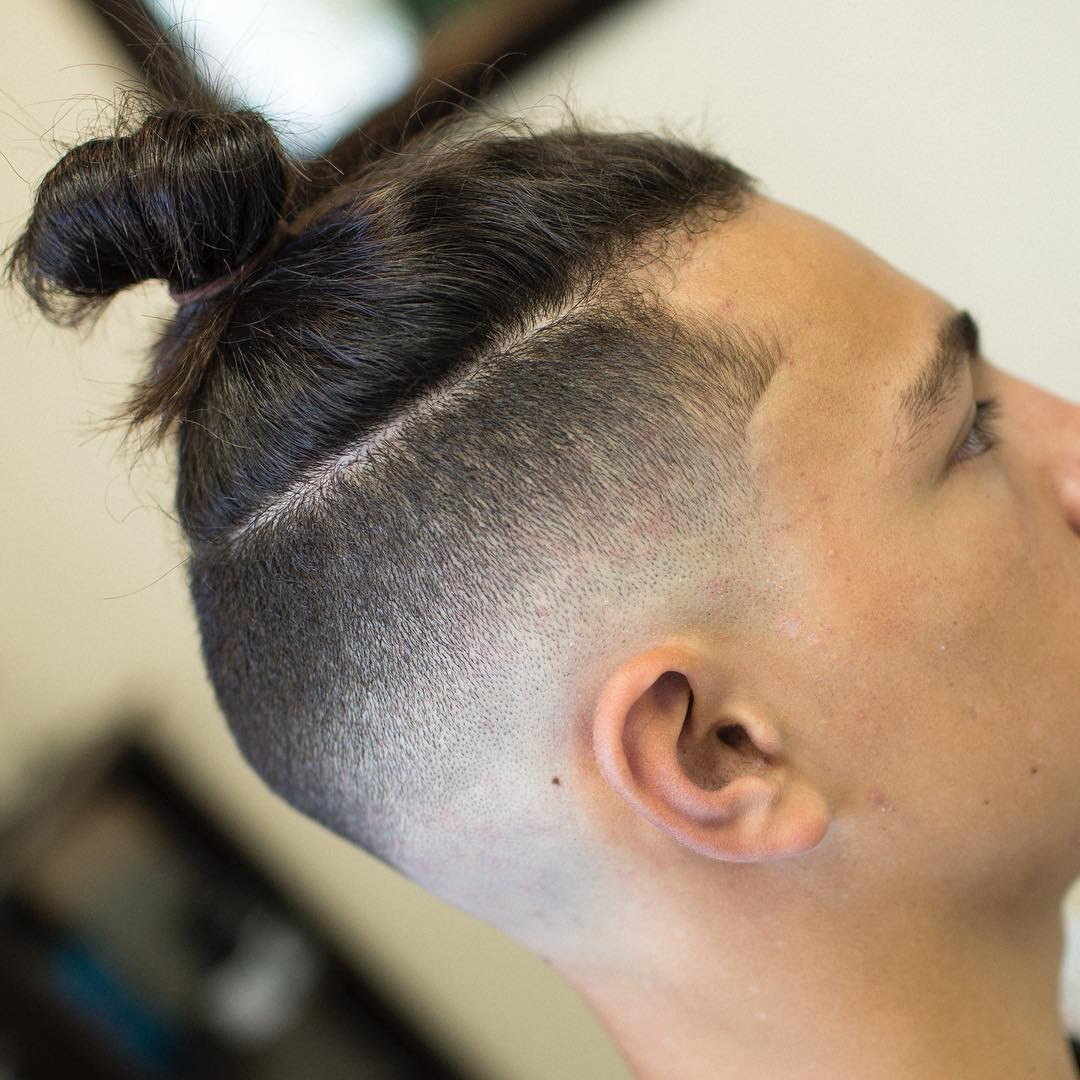 Important Inspiration 36 Man Bun Hairstyle Fade