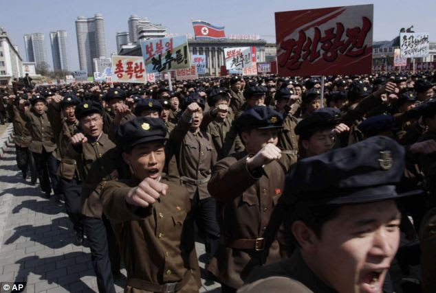 North Korea is said to have put missile units on standby to attack American bases in South Korea and the Pacific