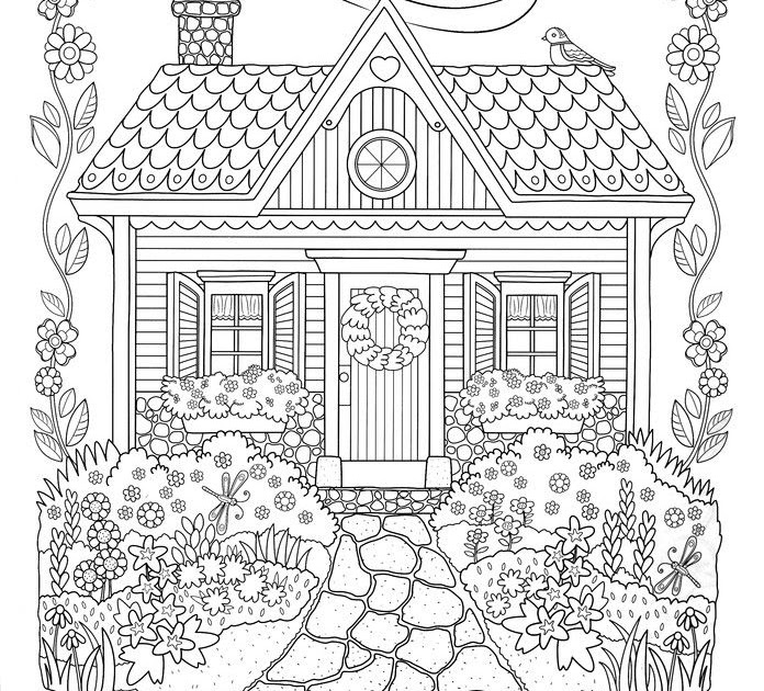 Beach House Coloring Pages For Adults - img-Aaralyn