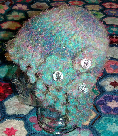 Flowery Curly Q Hat Flowery Curly Q Hat