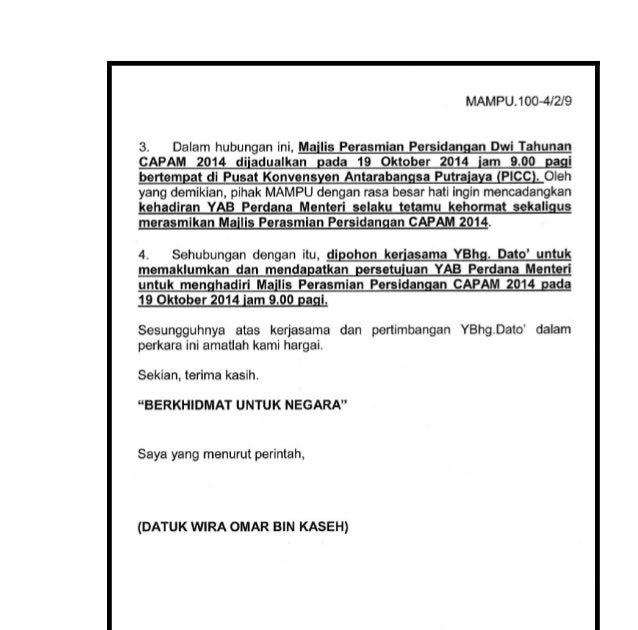 Garis Panduan Penulisan Surat Rasmi Kerajaan  Novel