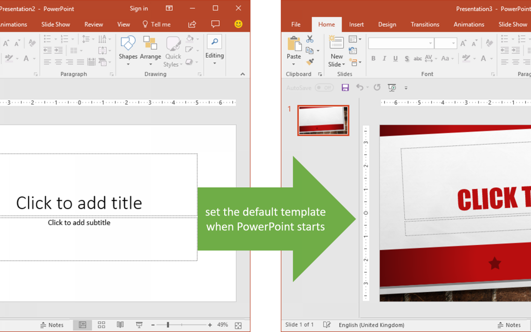Set The Default Template When Powerpoint Starts Youpresent