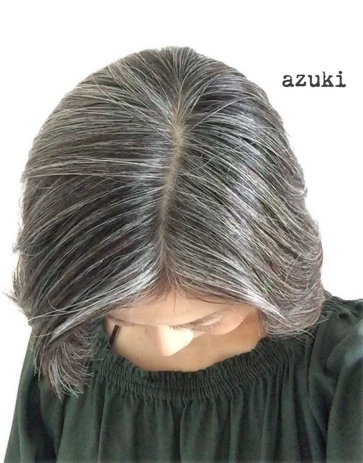 白髪染め パーマ