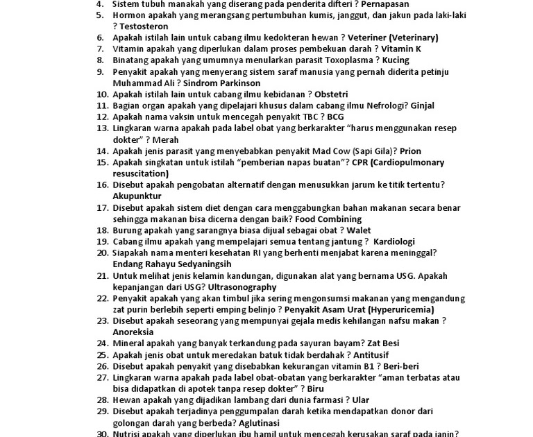 Soal Cerdas Cermat Pengetahuan Umum Sma Download Soal Pengetahuan