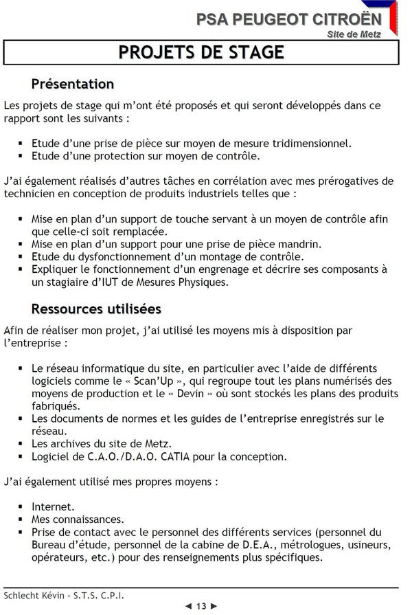 Exemple Rapport De Stage Bts Cpi Exemple De Groupes