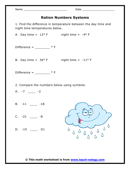 quiz-worksheet-graph-rational-numbers-on-a-number-line-study