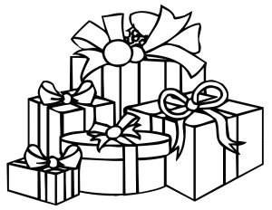 Christmas Gift Clipart Outline / Christmas clipart christmas and new