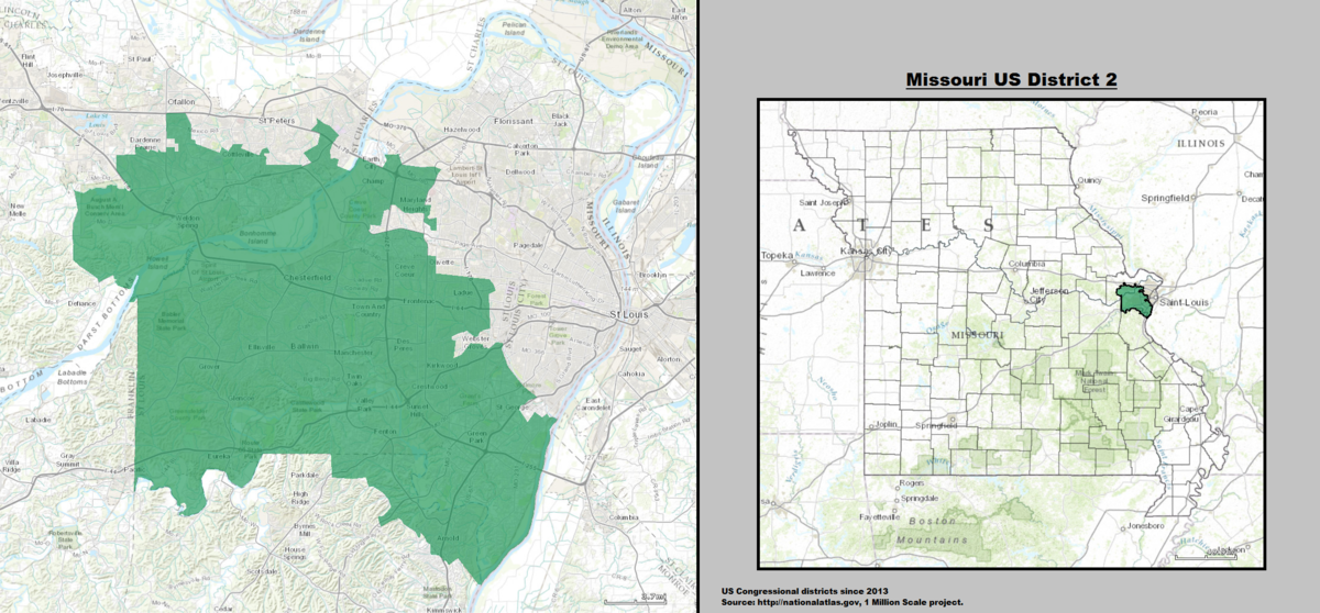 Missouri 2Nd Congressional District Map | Spain Map