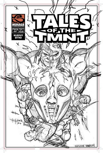 Tales of TMNT # 56 ..clean roughs by Paul Harmon (( 2009 ))