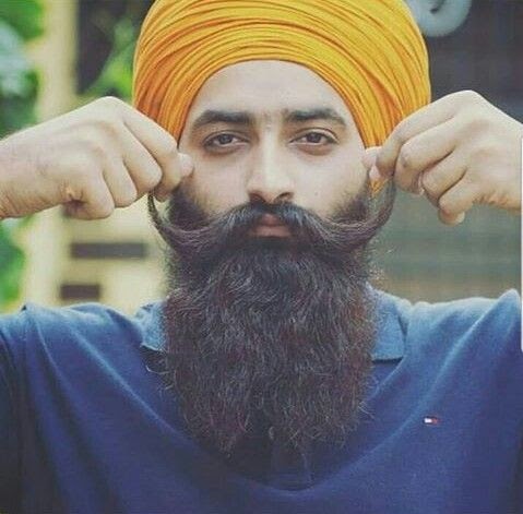 Sikh Curly Beard Styles