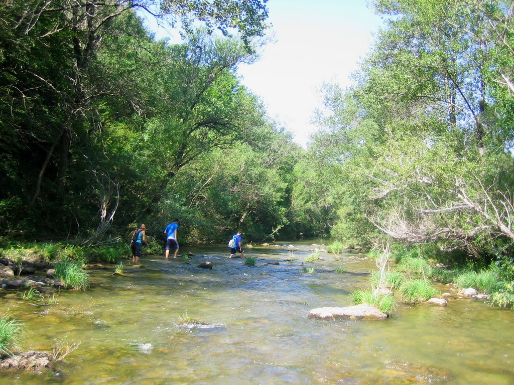 Avanzando por el primer tramo de río