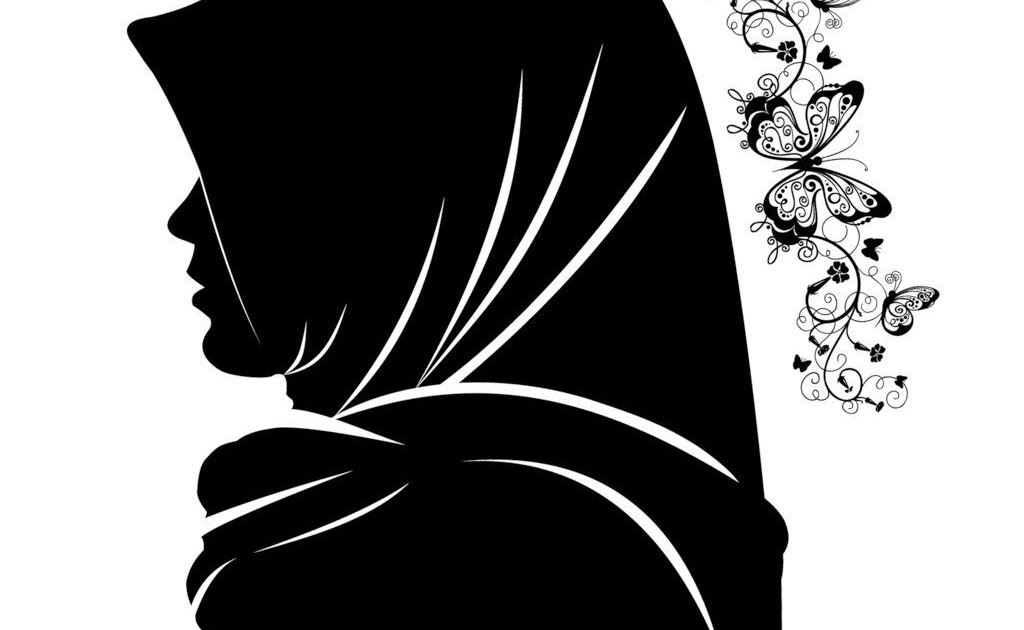 Gambar Siluet Wanita Berhijab / Siluet, Perempuan, Wanita gambar png