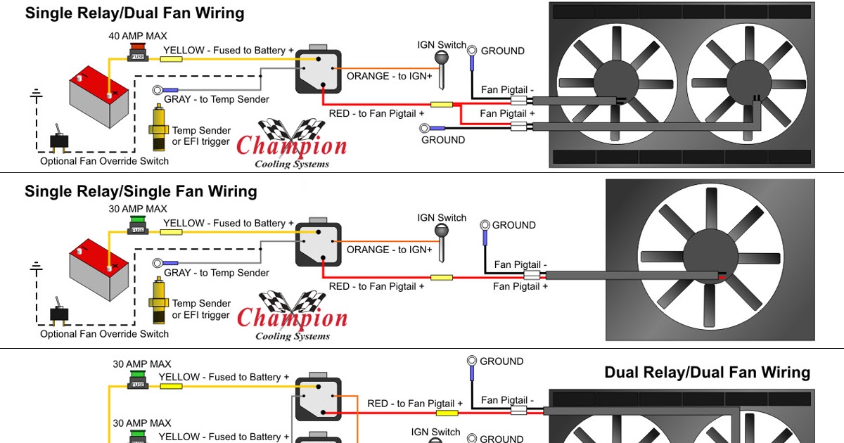 Relay Wiring Diagram For Dual Fans