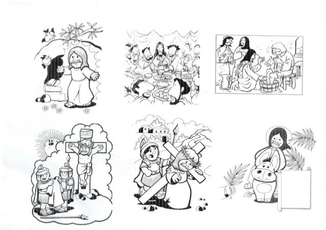 Dibujos Para Colorear De Semana Santa Para Ninos De Primaria