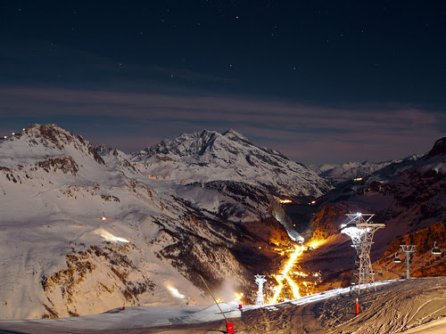 Firemoon (ski au clair de lune)