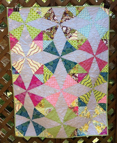 Kaleidoscope baby quilt