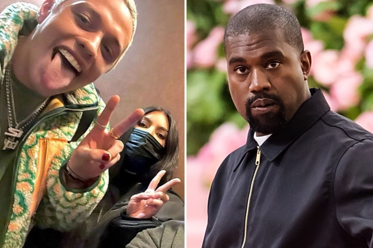 Kanye West claims ex Kim Kardashian’s security STOPPED him from entering her house as ‘Pete Davidson was in...