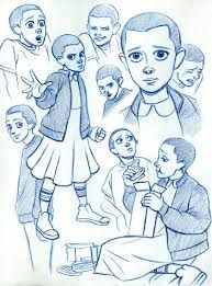 Dibujos Para Colorear Stranger Things Eleven - páginas para colorear