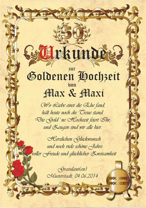 Gratulation Goldene Hochzeit | DE Hochzeit