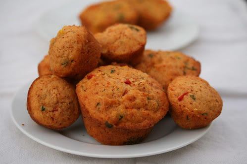 Savory Corn and Pepper Muffins (Tuesdays with Dorie)