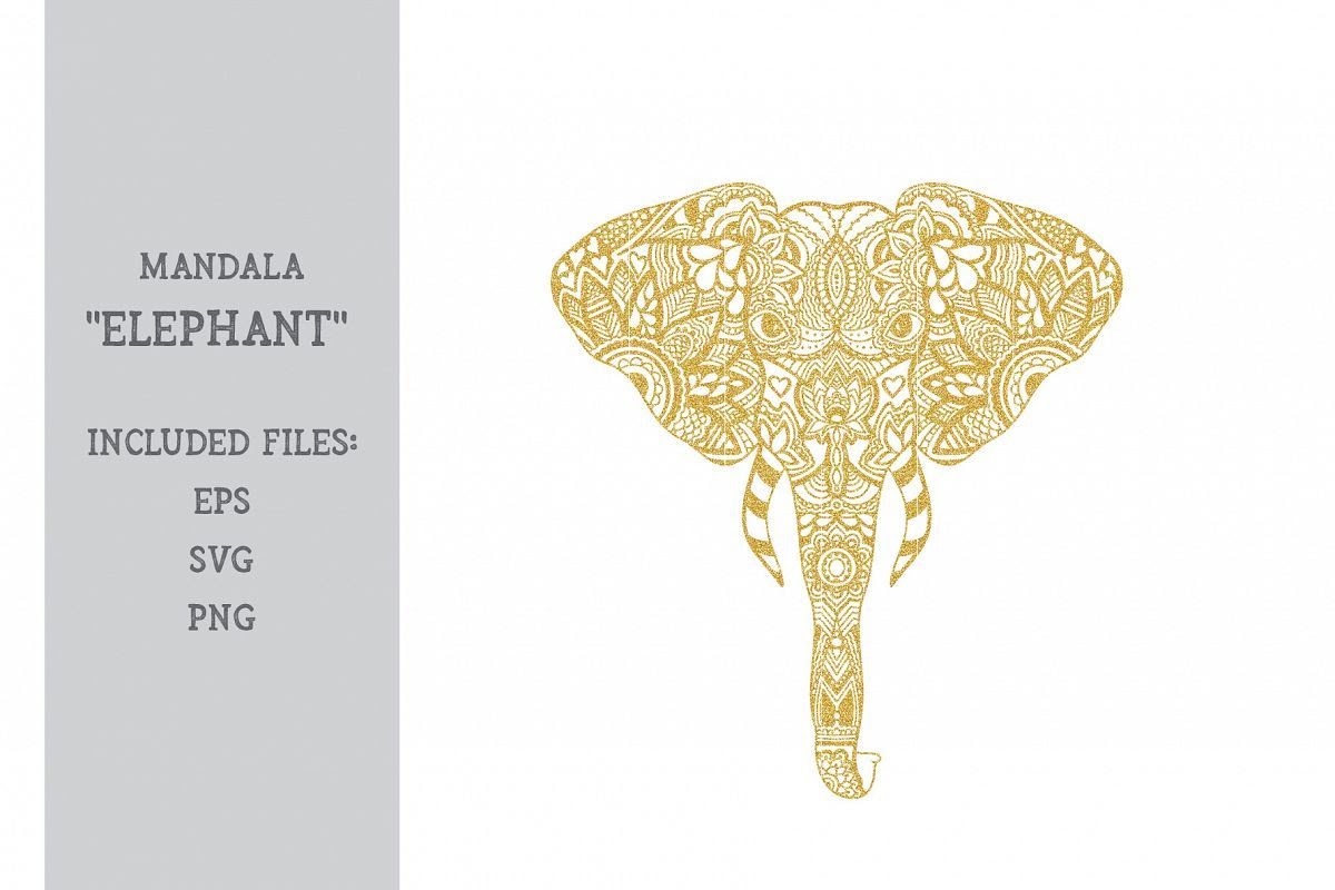 Layered Layered Elephant Mandala Svg For Silhouette - Free Layered SVG