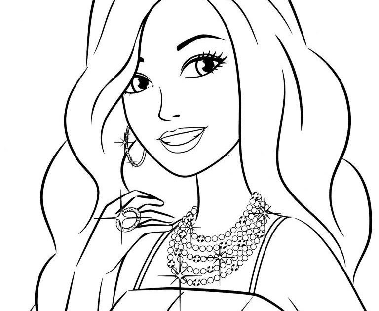 Makeup Coloring Pages Of Girls Faces - Coloring Pages Ideas