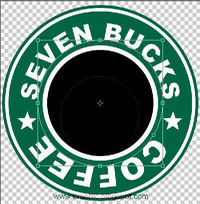 Tutorial cara membuat Logo Starbucks 2 ~ Belajar Photoshop