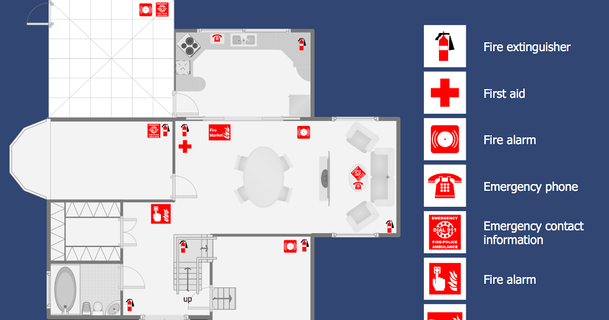 Floor Plan Emergency Exit / Emergency Plan Software Make