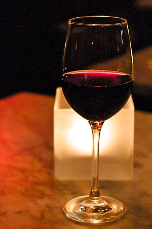 A glass of Malbec wine (Photo credit: Wikipedia)