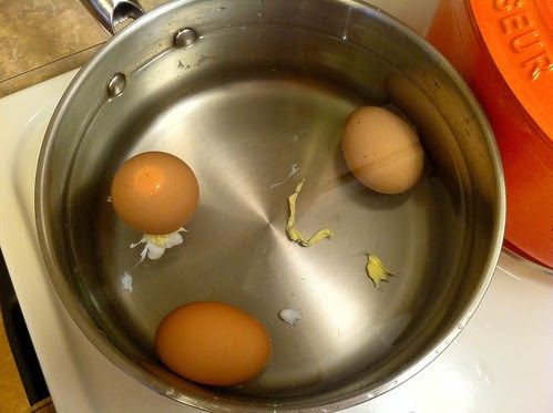 Let Eggs Cool in Cold Water